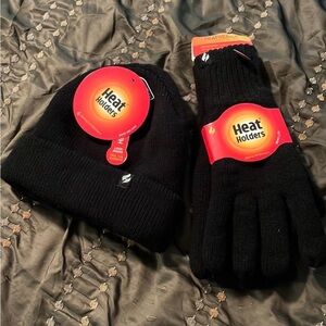 Heat Holders Black Thermal Gloves for Men